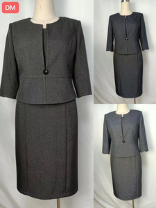 Clothing Wholesale 2021 New Autumn Fashion Black Quality Women's Plus Suits for Business Waterproof 100% Polyester Half Sleeve - Product Image 5