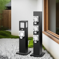 Prise électrique étanche IP66 en acier inoxydable, norme EU NEMA, 3 prises, pour extérieur, camping-car, camping, bateau, marina, villa privée