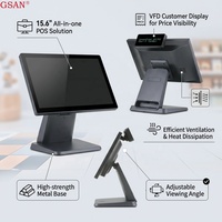 Caisse enregistreuse tactile tout-en-un 15,6 pouces pour magasin de détail, système POS Windows, directement de l'usine