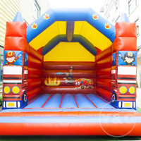 Y&G Trampoline gonflable camion de pompiers avec toboggan, vente en gros usine