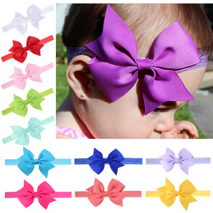 Bébé filles ruban gros-grain <span class=keywords><strong>cheveux</strong></span> arcs bandeaux <span class=keywords><strong>bandeau</strong></span> <span class=keywords><strong>cheveux</strong></span> accessoires pour nourrissons nouveau-nés tout-petits - Product Image 2