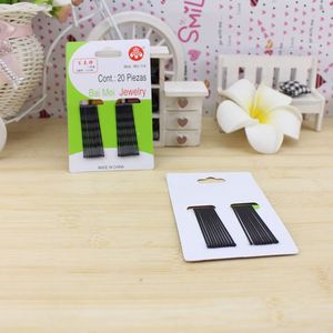 Barrettes à cheveux noires Bai Mei Jewelry, 5,5 cm, petites barrettes rondes en acier pour maquillage et coiffure de fête - Product Image 3