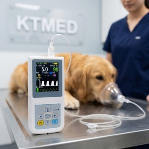 Monitor Combinado Dedicado a Animales para Medir la Saturación de Oxígeno en Sangre, el Dióxido de Carbono y la Frecuencia Cardíaca - Product Image 2