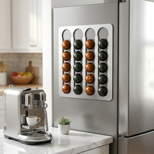 Soporte Magnético para Cápsulas de Café, Adhesivo para Montar en la Pared, Organizador de Almacenamiento para Cápsulas de Café para Refrigerador, Compatible con Cápsulas de Café Nespresso <span class=keywords><strong>Dolce</strong></span> <span class=keywords><strong>Gusto</strong></span> - Product Image 2