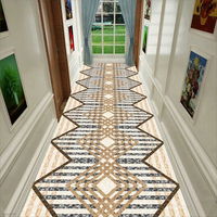 Tapis en velours cristal imprimé personnalisé pour couloir d'hôtel, escalier, couloir