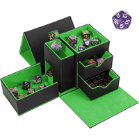 Plateau de jeu en cuir PU de haute qualité avec logo personnalisé, étui de rangement pliable pour dés, idéal pour les jeux de rôle de table