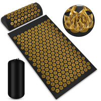 Tapis de massage des pieds d'acupression biologique d'acupuncture écologique personnalisable ensemble de tapis de yoga et d'oreillers
