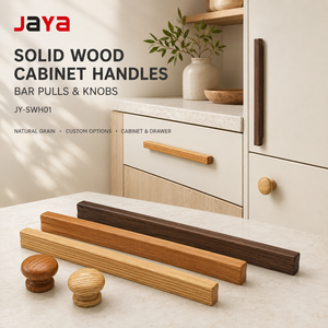 Maniglie per Mobili in Legno di Quercia Massello JAYA, Design Moderno e Lussuoso, per Armadi e Camere dei Bambini - Product Image 2