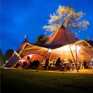 Tenda Safari Anti Air Mewah Ruang Besar Tahan Air untuk Acara Pesta Pernikahan