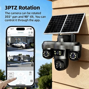 กล้องวงจรปิด<span class=keywords><strong>3</strong></span> PTZ 12X กันน้ำใช้กลางแจ้ง WiFi 4G แบตเตอรี่พลังงานแสงอาทิตย์ - Product Image 3