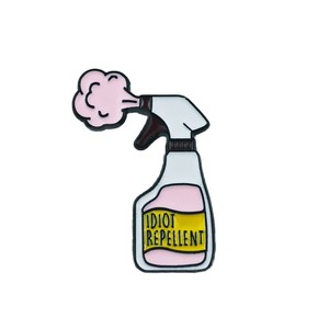 Repelente de Idiotas Europeo-Americano Transfronterizo, Dibujos Animados Creativos, Agente de Limpieza, Botella con Pulverizador, Insignia, Ropa de Moda Personalizada - Product Image 5