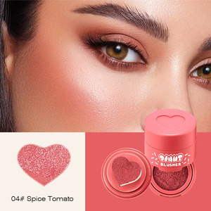 Blush Liquido a Forma di Cuore con Applicatore a Spugna, Tinta Naturale a Lunga Durata per Guance, Blush Viso Portatile - Product Image 6