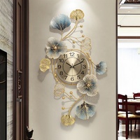 Horloge murale en fer fait à la main Design de style chinois vintage Horloges décoratives murales