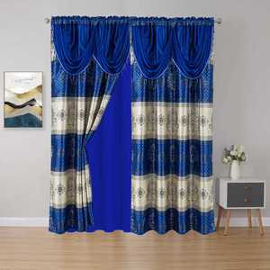 Rideaux de fenêtre en gros à <span class=keywords><strong>prix</strong></span> abordable, rideaux et cantonnières de luxe, rideaux élégants à double couche pour salon en promotion - Product Image 1