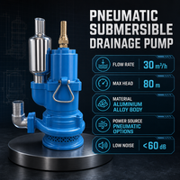 Pompa Sump Pneumatik Industri Efisiensi Tinggi SP-SP30-80 30m³/jam 80m Head Pompa Turbin Berpenggerak Udara untuk Pengolahan Air Laut & Air Limbah