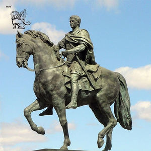 Statue de personnage en métal de décoration urbaine BLVE, monument, sculpture en bronze antique, roi Tomislav - Product Image 6