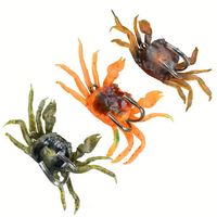 Topline Usine En Gros 10cm 34g Crabe Leurre Artificiais 3D Simulation PVC Silicone Caoutchouc Souple Appât Rouge Crabe Leurres De Pêche