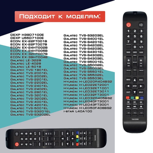 Control Remoto de Repuesto 16A3000 al por Mayor de Fábrica, Compatible con Televisores DEXP Centek Hyundai Smart LCD LED - Product Image 2