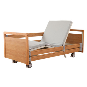 Cama de Hospital de Madera Maciza Yuefeng con Barandillas Ajustables para Cuidado en el Hogar - Product Image 1