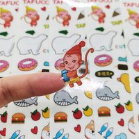Autocollants en vinyle mignons imprimés personnalisés imperméables à l'eau pour baiser, étiquettes adhésives en plastique brillant en papier pour emballage de bougie