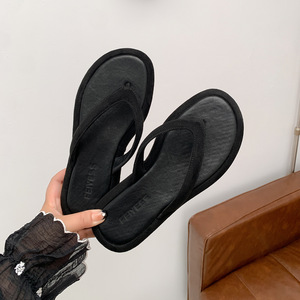 Sandales tongs pour femmes à bout rond, semelle épaisse et lanières tressées, modèle 2026, pour la plage et l'extérieur - Product Image 2