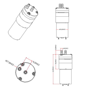 Bomba de vacío de diafragma CA microeléctrica pequeña Mini de rendimiento mejorado para equipos de inyección al vacío - Product Image 4