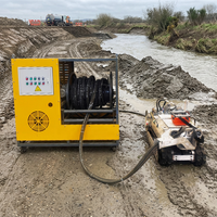 Robot de nettoyage de sédiments télécommandé, robot d'aspiration de boues sous-marines, équipement de désagrémentation et de nettoyage pour rivières, étangs et réservoirs
