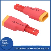 Câble adaptateur XT30 vers JST vers EC3 pour avion modèle EC2, drone XT60, câble spécial en silicone souple avec connecteur en T