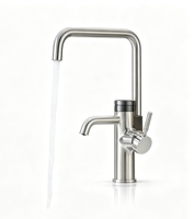 Robinet de cuisine à affichage numérique, double bec, distributeur d'eau chaude instantanée, mitigeur monocommande à poser sur plan