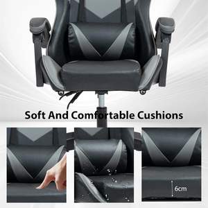 Chaise de jeu fonctionnelle relaxante Silla Gamer Factory à bas prix <span class=keywords><strong>Fauteuil</strong></span> de bureau d'ordinateur confortable rouge avec dossier réglable à 135 - Product Image 3