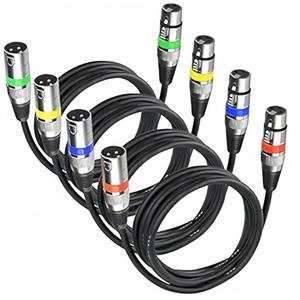 Cable de audio XLR macho a hembra de 2 núcleos, blindado, de cobre sin oxígeno con niquelado, para uso con micrófono en consola de mezclas - Product Image 2