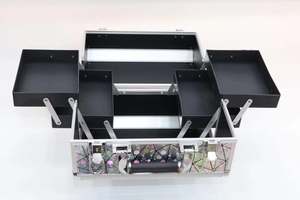 HQ Mixed Proc Discount Professional Laser <b>Makeup</b> Train Case Organizer Travel <b>Makeup</b> <b>Suitcase</b> Gifts <b>Makeup</b> Organizer Box - Product Image 6