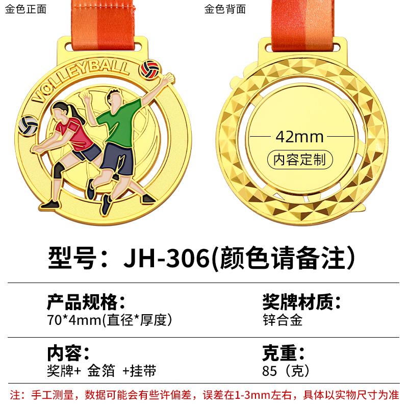 Volleyball-médaille d'or