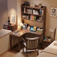 Bureau d'angle pour salon, bureau d'ordinateur moderne en bois, réglable et multifonctionnel