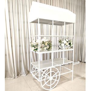 Ventas directas de FURUN, carrito de dulces de fiesta dorado de acero inoxidable personalizado, recién llegado, decoración de fondo de boda, suministros para fiestas - Product Image 5