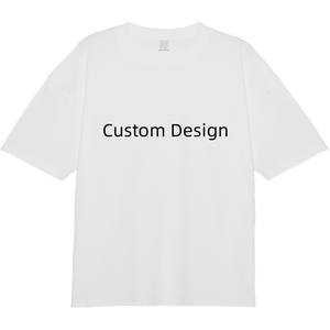 250gsm 100% コットンメンズTシャツカスタムロゴ特大男の子TシャツTシャツブランクTシャツ - Product Image 2