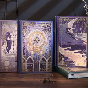 Estilo Europeu Papelaria Criativa Inbetweening Magic Custom Planner Capa Dura Papel Diário Notebooks