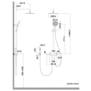2024 Kidolux Royal Sistema de <span class=keywords><strong>cascada</strong></span> fría y caliente Grifo de ducha Ducha de lluvia de techo con rociador de mano para mujeres para Baño - Product Image 5
