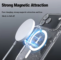 Étuis de téléphone Casemimi personnalisés avec logo, élégants, brillants, de luxe, en TPU+PC, antichoc, avec anneau magnétique et porte-cartes pour 17 Pro Max