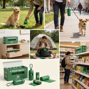 Accesorios para Mascotas de Alta Calidad, Bolsas para Excremento de Perros con Logotipo Personalizado, Ecológicas, Biodegradables y Respetuosas con el Medio Ambiente - Product Image 6
