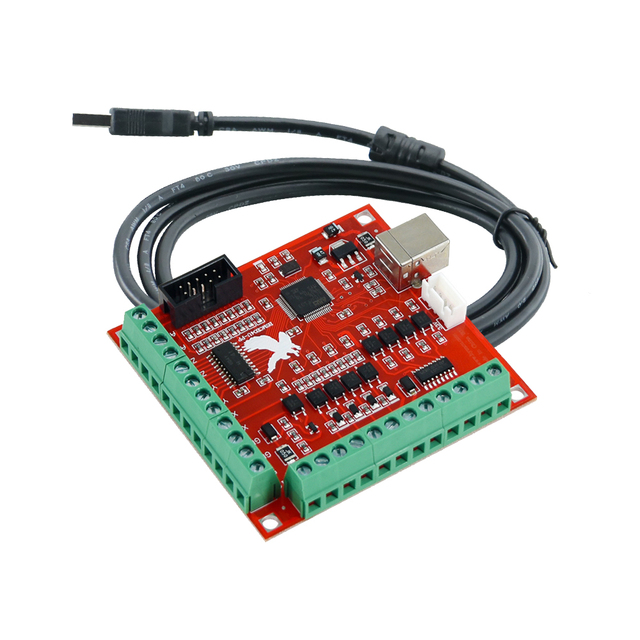 EU Warehouse HLTNC 4-Axis USB 24V Mach3 Motion Control Card CNC Controller for Printer