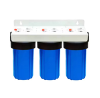 Boîtier de filtre à eau pour toute la maison en PVC Big Blue à 3 étapes, 10 pouces, 20 pouces, pour système de purification d'eau par osmose inverse