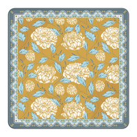 Tapis de Mahjong Américain Moderne Lemon & Bird avec Design Portable en Caoutchouc, Épaisseur 3mm pour le Divertissement