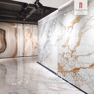 Dalles de porcelaine grand format extra large <span class=keywords><strong>en</strong></span> pierre frittée 1200x1200 à 1600x3200 mm pour sols, murs et façades, imitation marbre artificiel - Product Image 2