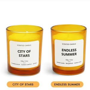 Tasse orange 100g bougie <span class=keywords><strong>d</strong></span>'aromathérapie atmosphère avancée cire de soja sans fumée fête anniversaire chambre <span class=keywords><strong>parfum</strong></span> maison - Product Image 2