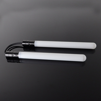 YANQINGSABER Nunchakus Pixel Transfrontaliers à Couleurs Changeantes 2-en-1, Bâton Lumineux en Métal, Accessoires de Scène Unisexe
