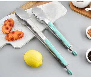 Vente en gros d'ustensiles de cuisine Syh341, pinces à nourriture en silicone sans BPA, pinces de cuisson pour barbecue, pinces en acier inoxydable 304 avec verrouillage - Product Image 4