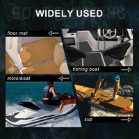 Revêtement de sol pour bateau KT GuoMei en mousse EVA, grand format, gaufré, imperméable, antidérapant, auto-adhésif, pour usage extérieur, autres fournitures marines