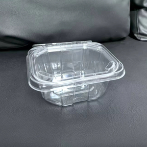 Nhựa an toàn-Tươi 16 oz. Thùng chứa bản lề hình chữ nhật Chống giả mạo, chống giả mạo với nắp phẳng-200/Vỏ - Product Image 1