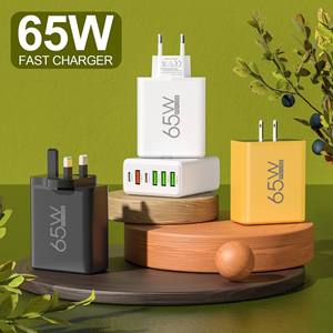 Adaptateur de <span class=keywords><strong>chargeur</strong></span> mural rapide 65W 4 USB 2 Type C PD <span class=keywords><strong>pour</strong></span> <span class=keywords><strong>iPhone</strong></span> 17 16 15 14 13 12 <span class=keywords><strong>11</strong></span> <span class=keywords><strong>Pro</strong></span> <span class=keywords><strong>Max</strong></span> Xiaomi 14 Samsung Galaxy - Product Image 5